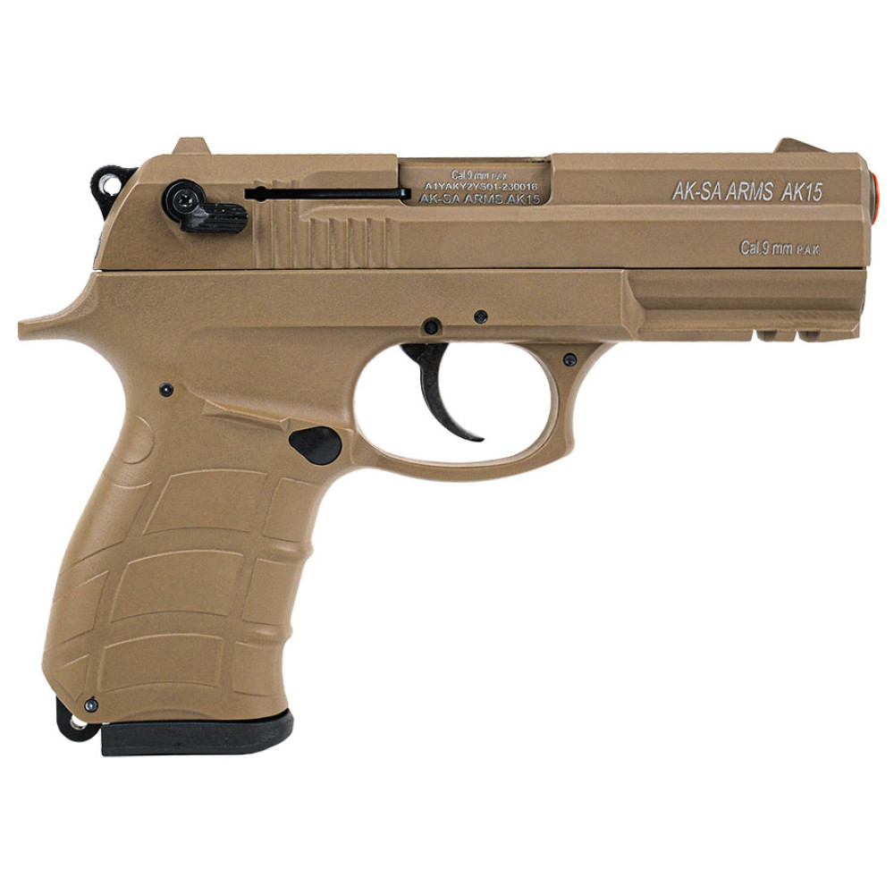 Стартовый пистолет Aksa Arms AK15 CC-08 Tan (Акса Армс АК15 СС-08 песочный)