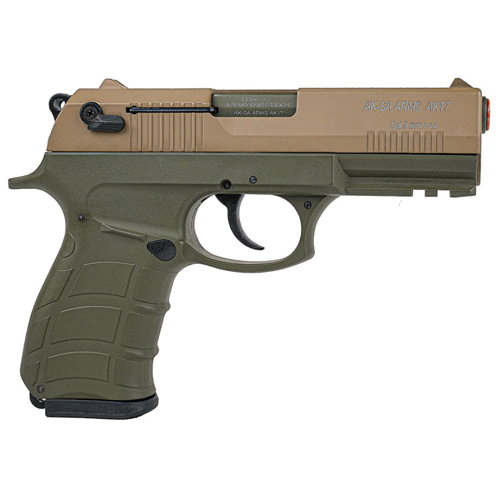 Стартовый пистолет Aksa Arms AK17 CC-05 Green-Tan (Акса Армс АК17 зеленый хаки)