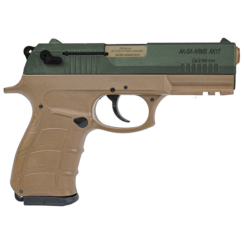 Стартовий пістолет Aksa Arms AK17 CC-06 Tan-Green (Акса Армс АК17 хакі зелений)
