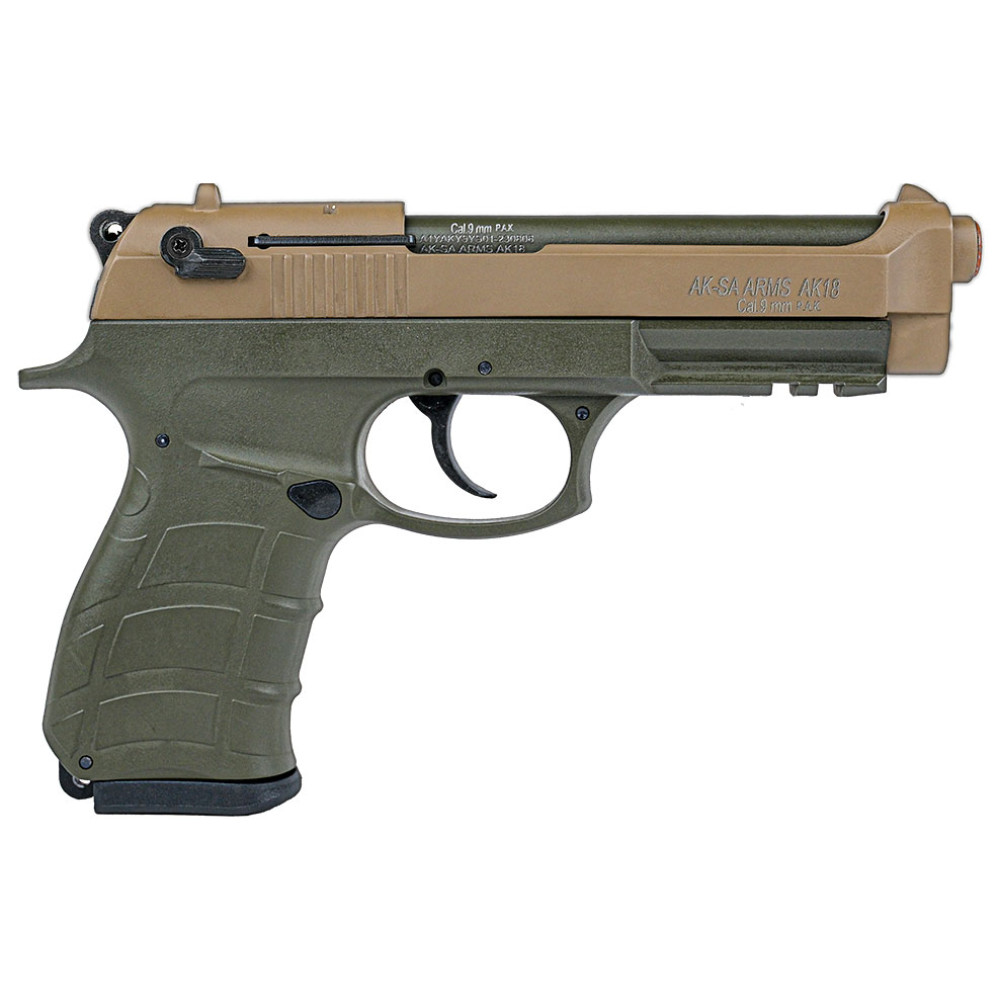 Стартовый пистолет Aksa Arms AK18 CC-05 Green-Tan (Акса Армс АК18 зеленый хаки)