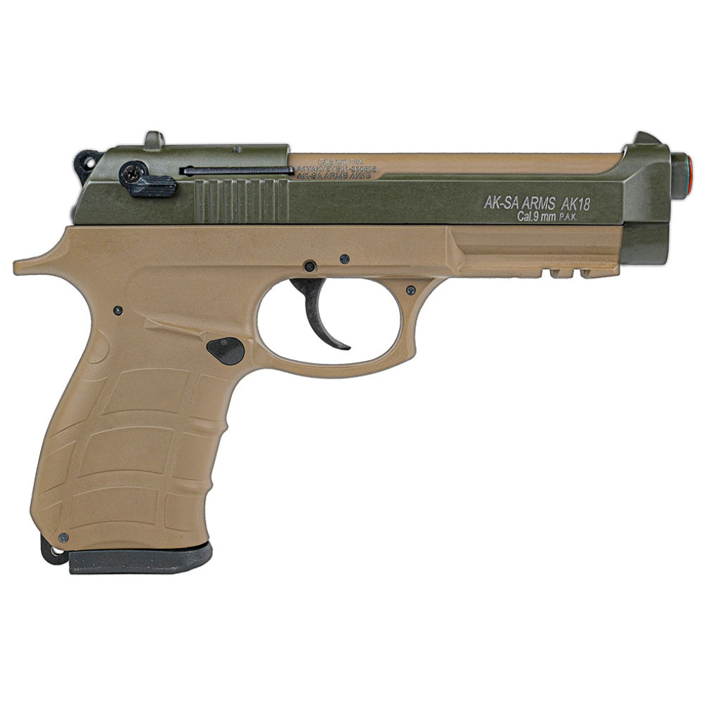 Стартовий пістолет Aksa Arms AK18 CC-06 Tan-Green (Акса Армс АК18 хакі зелений)