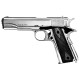 Стартовий пістолет Aksa Arms AK1911 CC-12 Nickel (Акса Армс АК1911 нікельований)