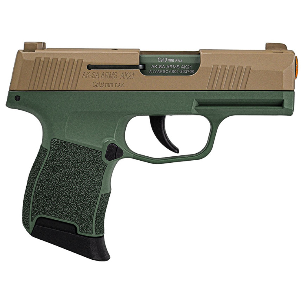 Стартовий пістолет Aksa Arms AK21 CC-05 Green-Tan (Акса Армс АК21 зелено-пісочний)