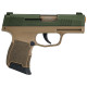 Стартовий пістолет Aksa Arms AK21 CC-06 Tan-Green (Акса Армс АК21 пісочно-зелений)
