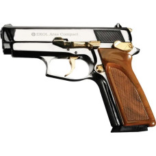 Стартовый пистолет EKOL Aras Compact Chrome Gold