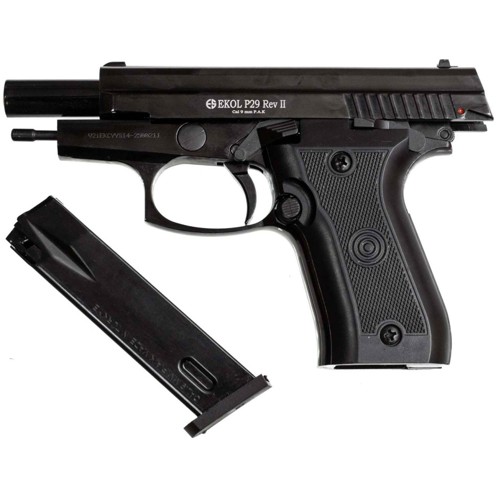 Стартовый пистолет EKOL P-29 Rev-2 Black (Экол П-29 Рев-2 Черный)