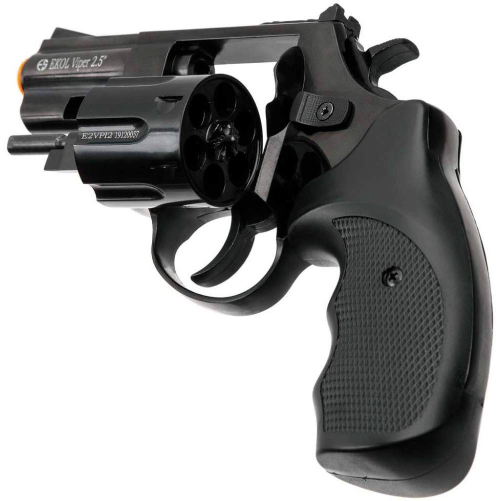 Стартовый револьвер EKOL Viper 2.5" 9мм. Black (ЭКОЛ Вайпер 2.5 - 9 мм черный)