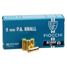Холостые патроны Fiocchi 9 мм P. A. Италия пачка 50 штук