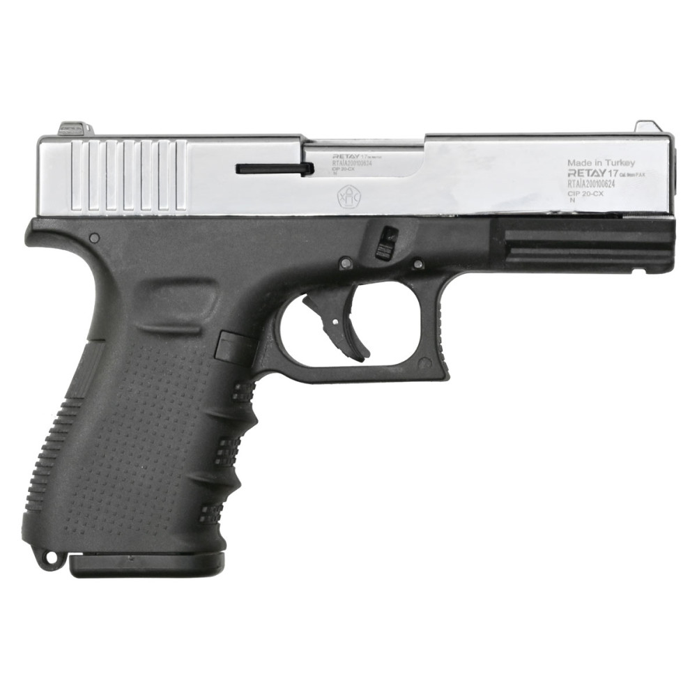 Стартовый пистолет Retay G17 Nickel (Ретай Г17 зеркальный никель)