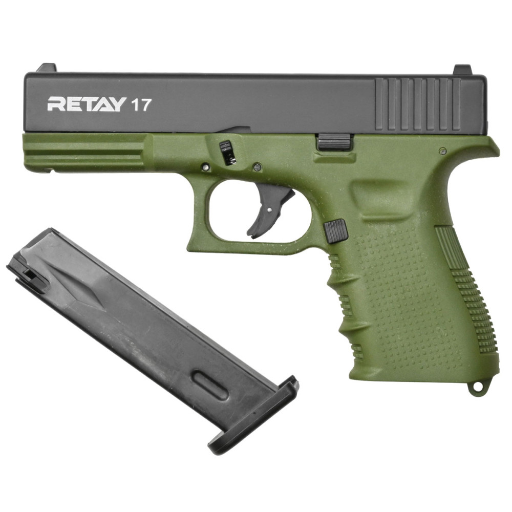 Стартовый пистолет Retay G17 Olive (Ретай Г17 зеленый)