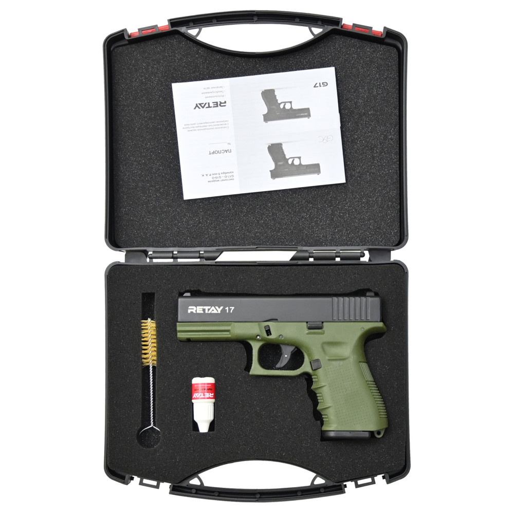 Стартовый пистолет Retay G17 Olive (Ретай Г17 зеленый)