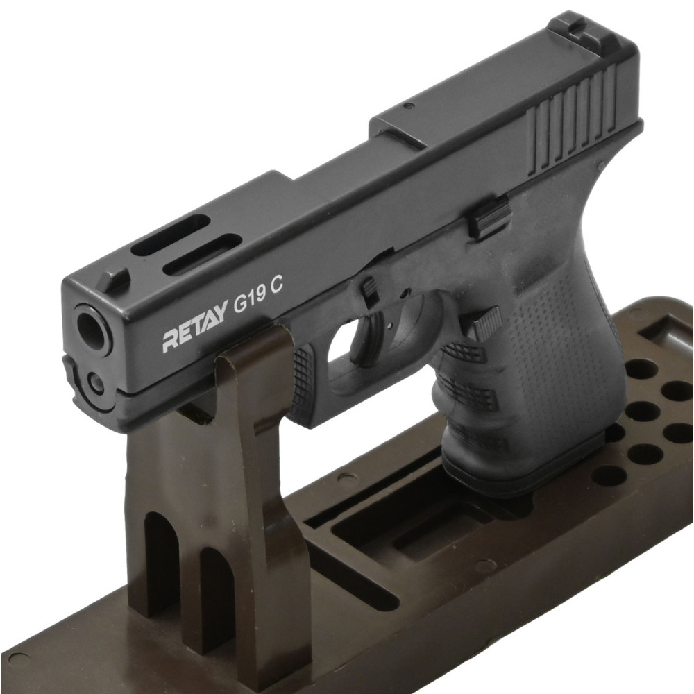 Стартовый пистолет Retay G19C Black (Ретай Г19С черный)