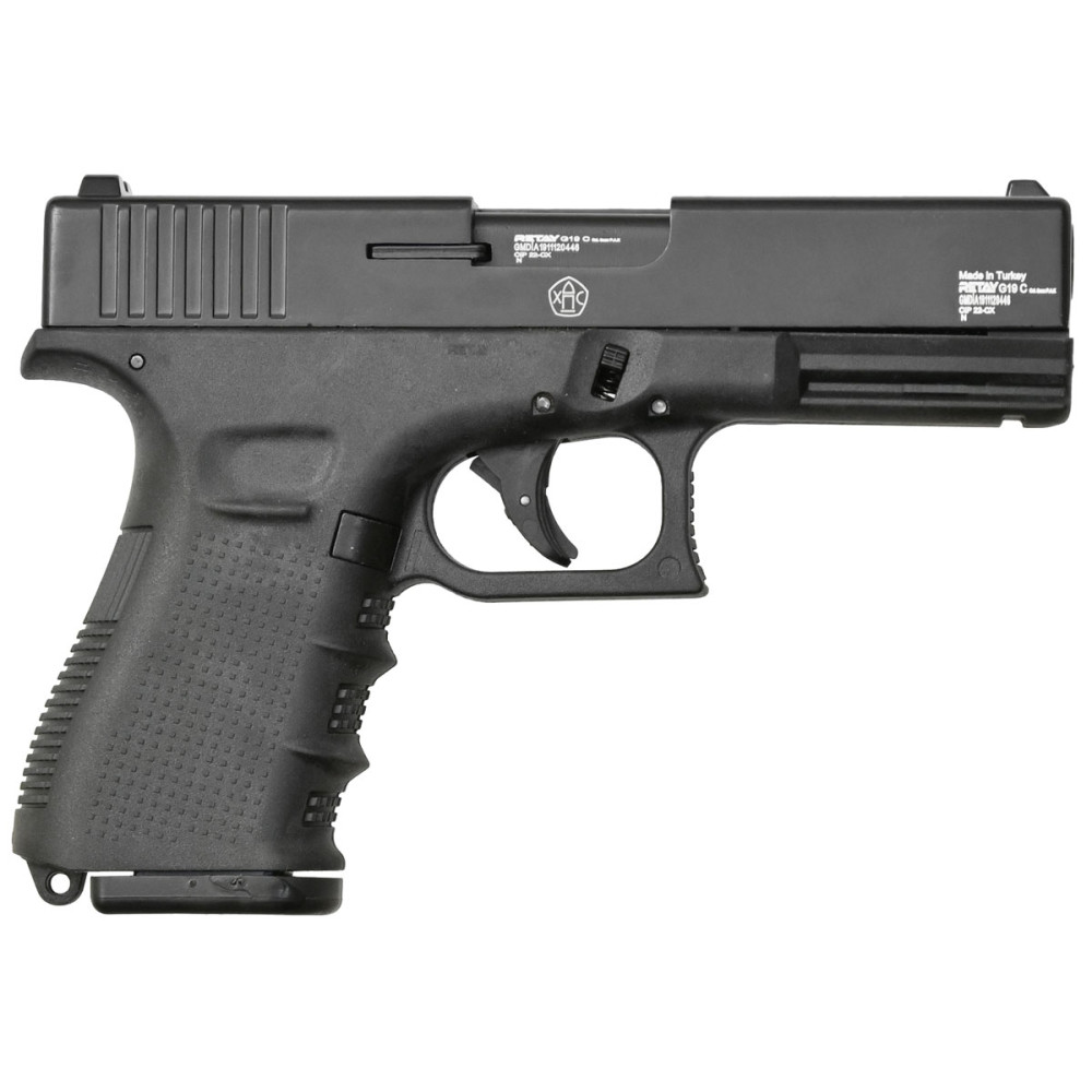 Стартовый пистолет Retay G19C Black (Ретай Г19С черный)
