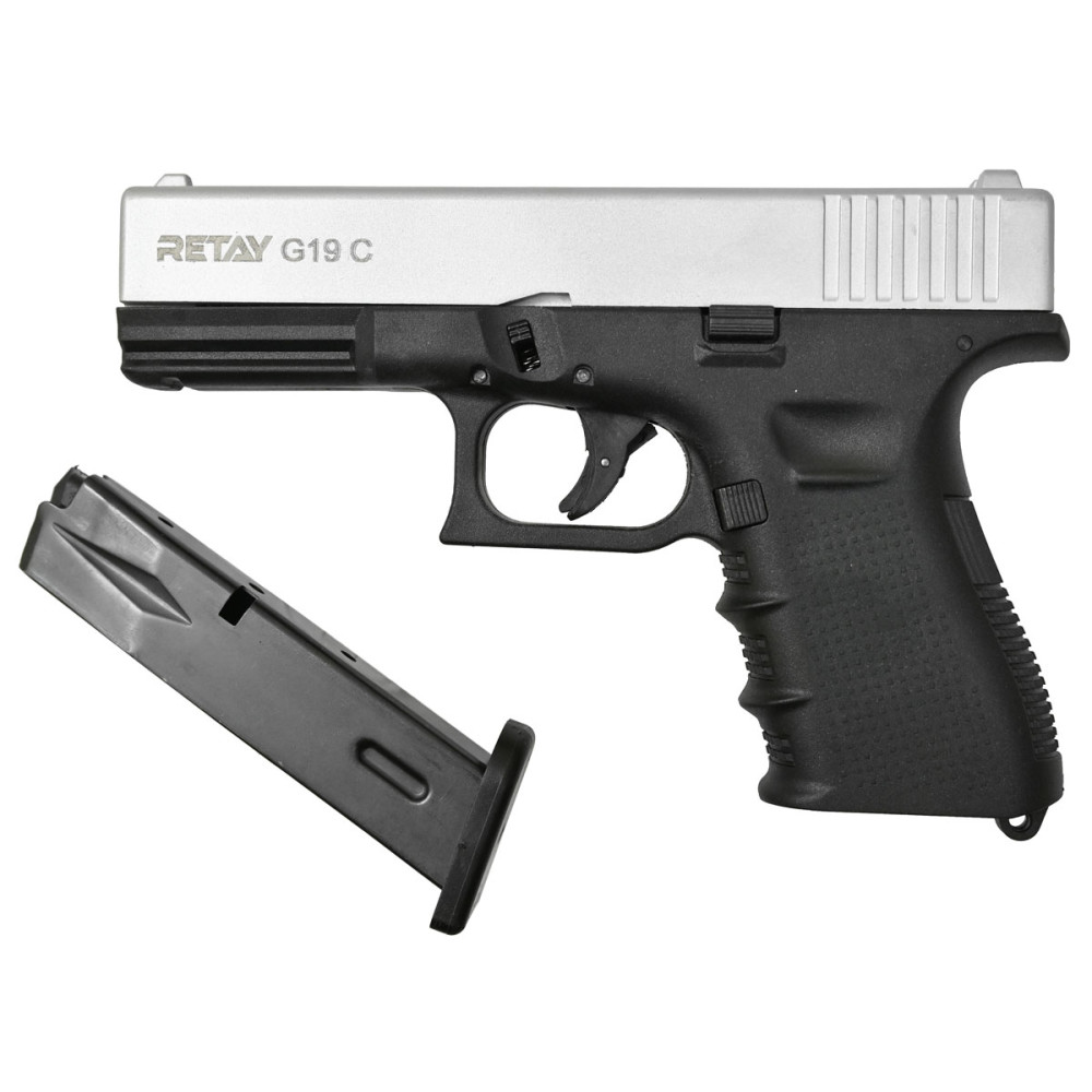 Стартовый пистолет Retay G19C Chrome (Ретай Г19С хром)