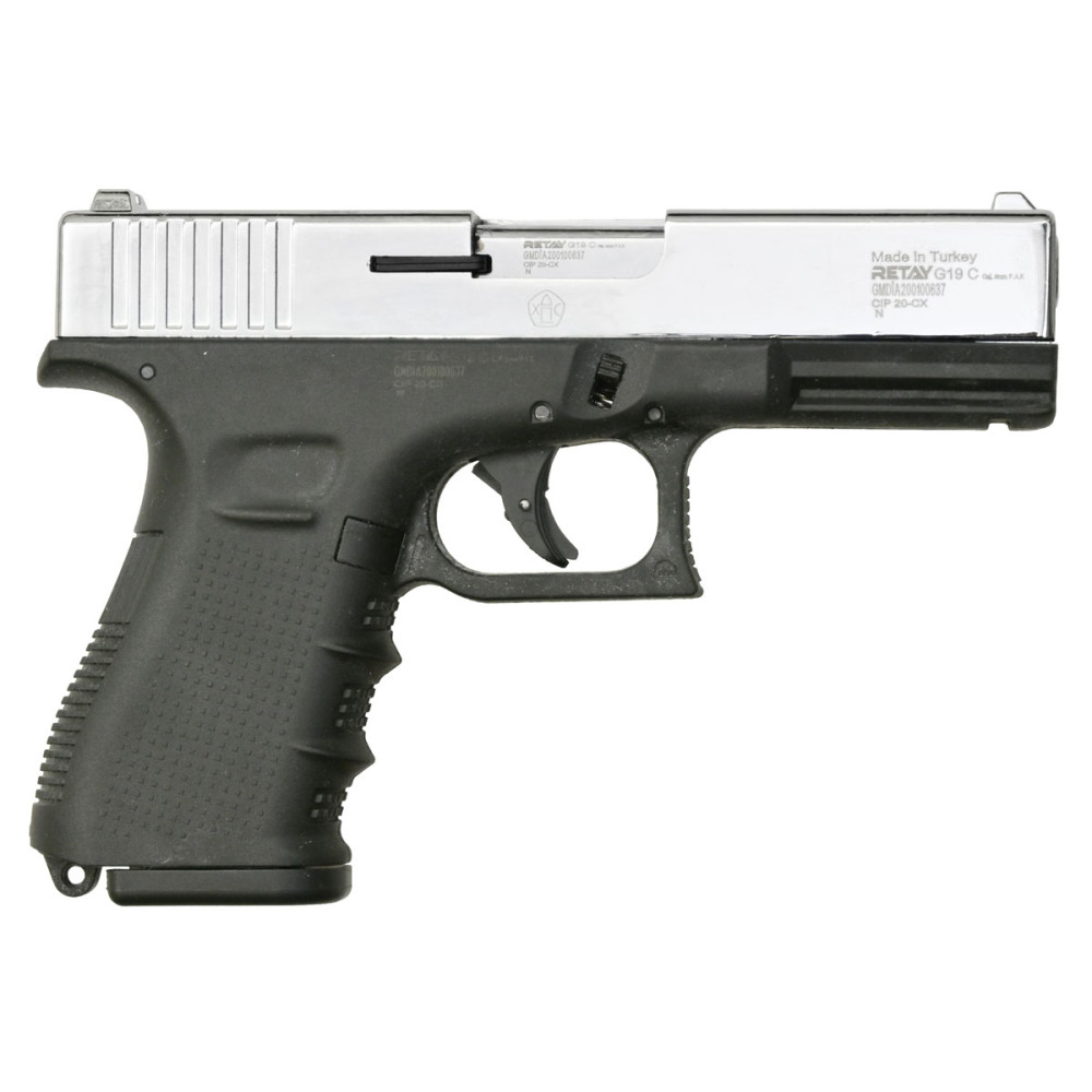 Стартовый пистолет Retay G19C Nickel (Ретай Г19С никель)