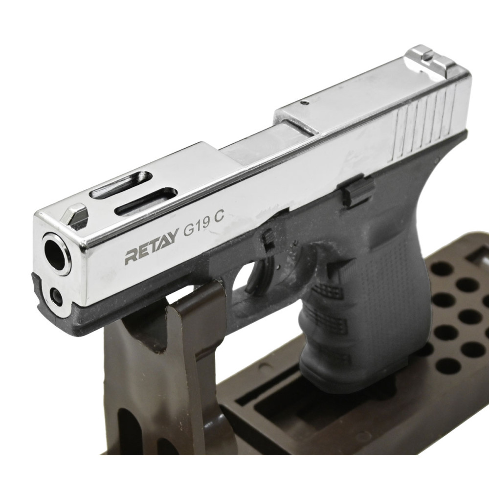 Стартовый пистолет Retay G19C Nickel (Ретай Г19С никель)