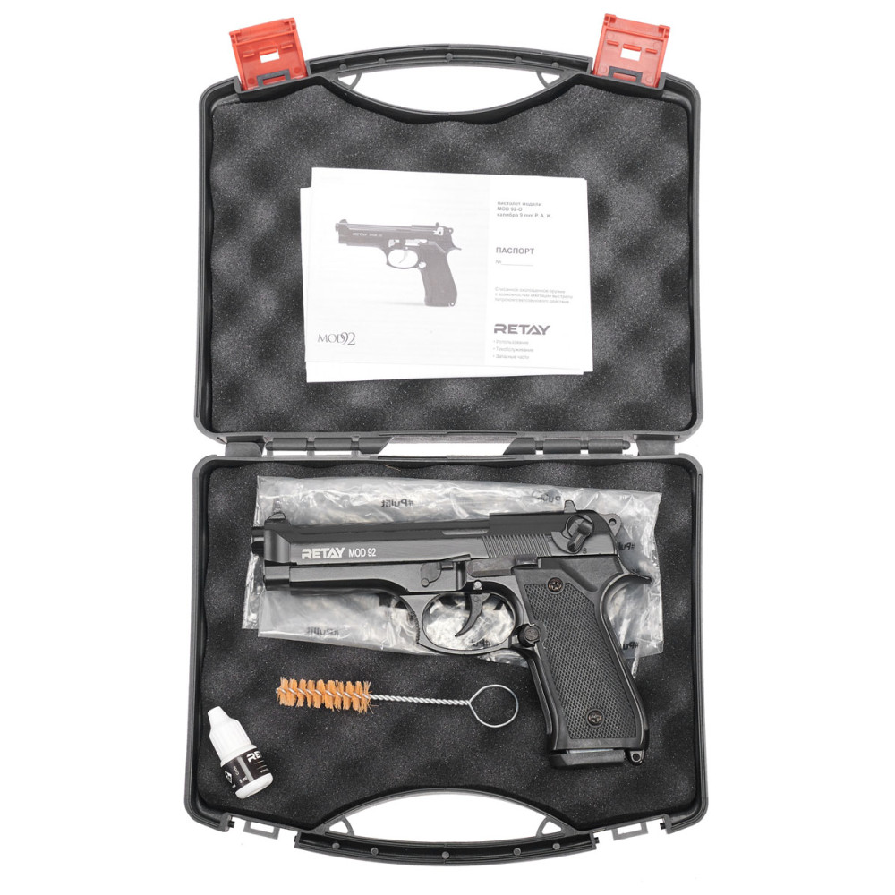 Стартовый пистолет Retay Mod 92 Black (Ретай Мод 92 черный)