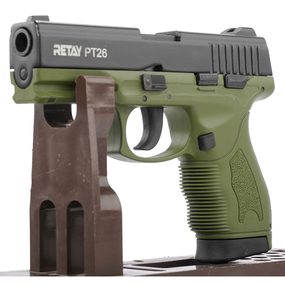 Стартовый пистолет Retay PT26 Olive (Ретай ПТ26 оливковый / зеленый)
