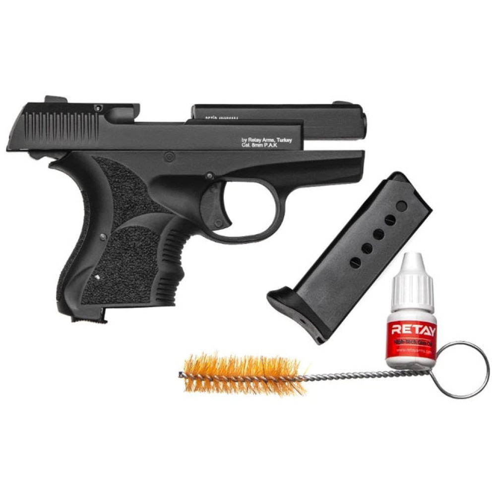Стартовый пистолет Retay T-205 Black (Ретай Т-205 черный карманный)