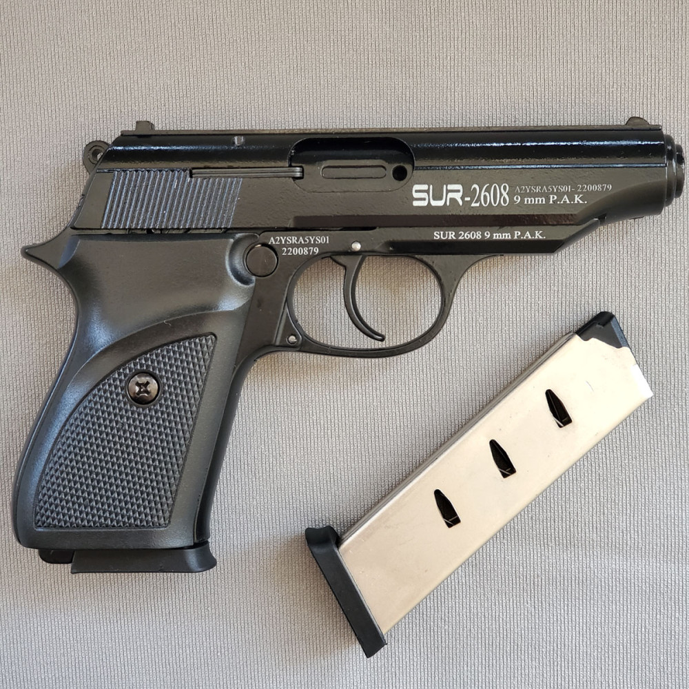 Стартовый пистолет SUR 2608 Black (СУР 2608 Черный)