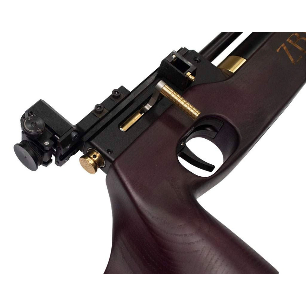 Пневматическая PCP винтовка ZBROIA Biathlon 550-200 Фиолетовая (Зброя Биатлон)