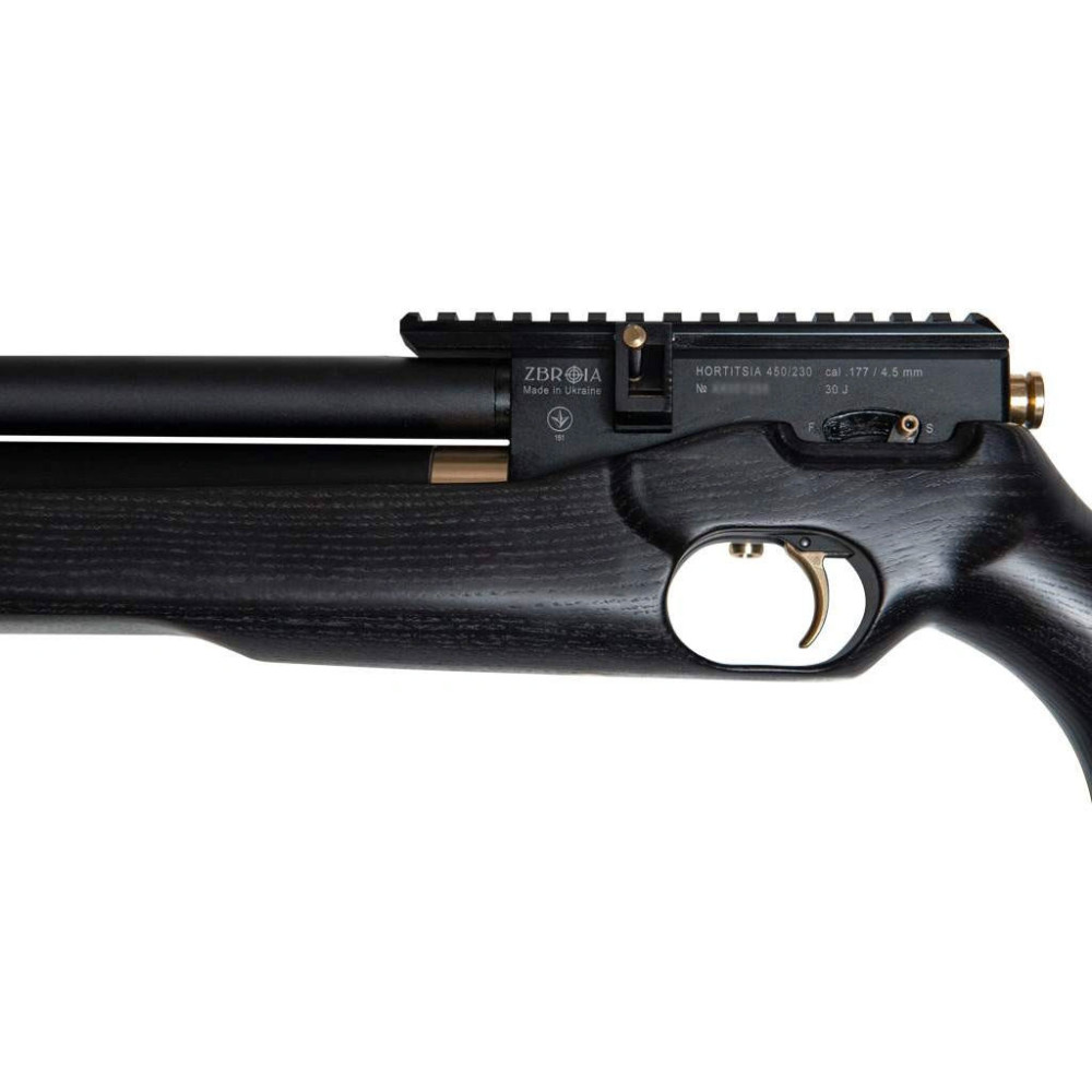 Пневматическая PCP винтовка ZBROIA Hortitsia 450-230 Черная (Зброя Хортица)