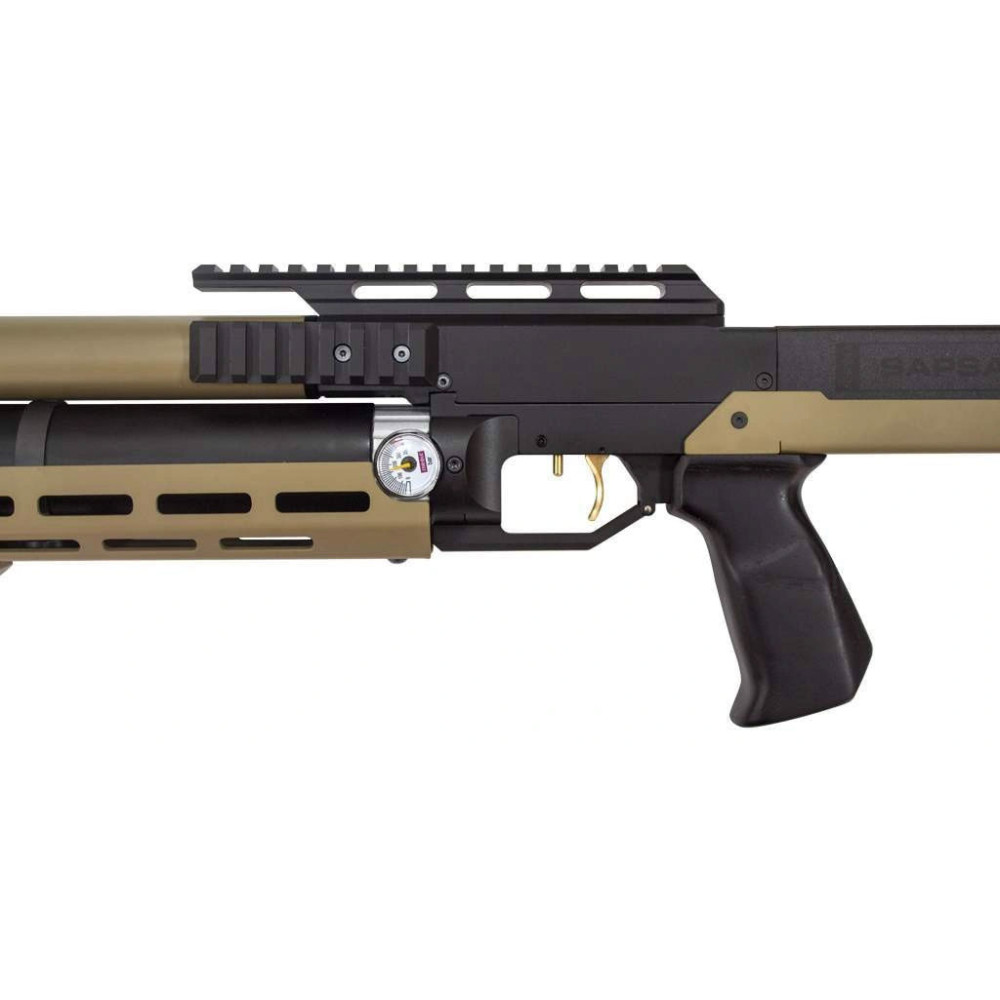 Пневматическая PCP винтовка ZBROIA Sapsan TAC-M 450-220 Койот (Зброя Сапсан ТАК-М 450-220 койот)