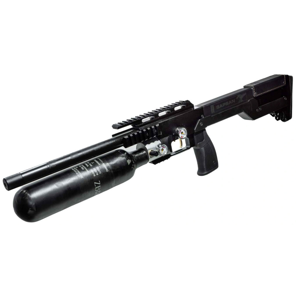 Пневматическая PCP винтовка ZBROIA Sapsan TAC-MC 450 / 480 black (Зброя Сапсан ТАК-МС черный)