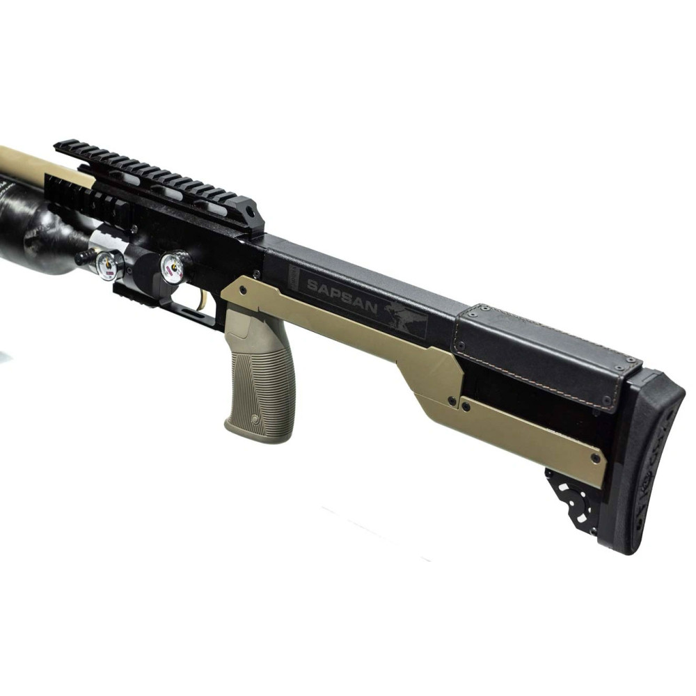 Пневматическая PCP винтовка ZBROIA Sapsan TAC-MC 450 / 480 coyote (Зброя Сапсан ТАК-МС койот)
