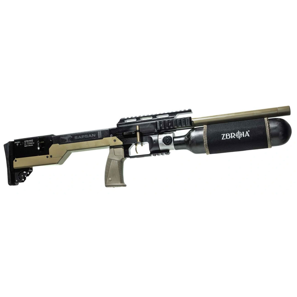 Пневматическая PCP винтовка ZBROIA Sapsan TAC-MC 450 / 480 coyote (Зброя Сапсан ТАК-МС койот)