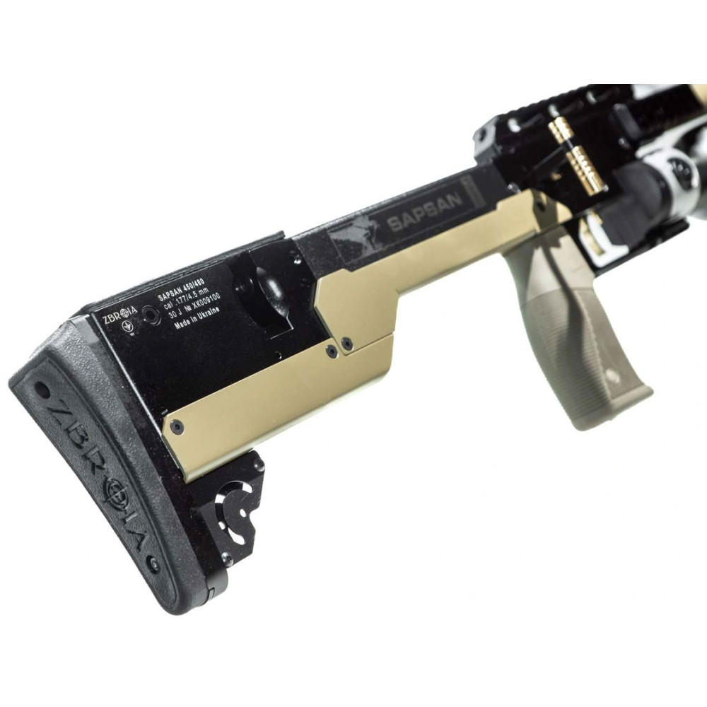 Пневматическая PCP винтовка ZBROIA Sapsan TAC-MC 450 / 480 coyote (Зброя Сапсан ТАК-МС койот)