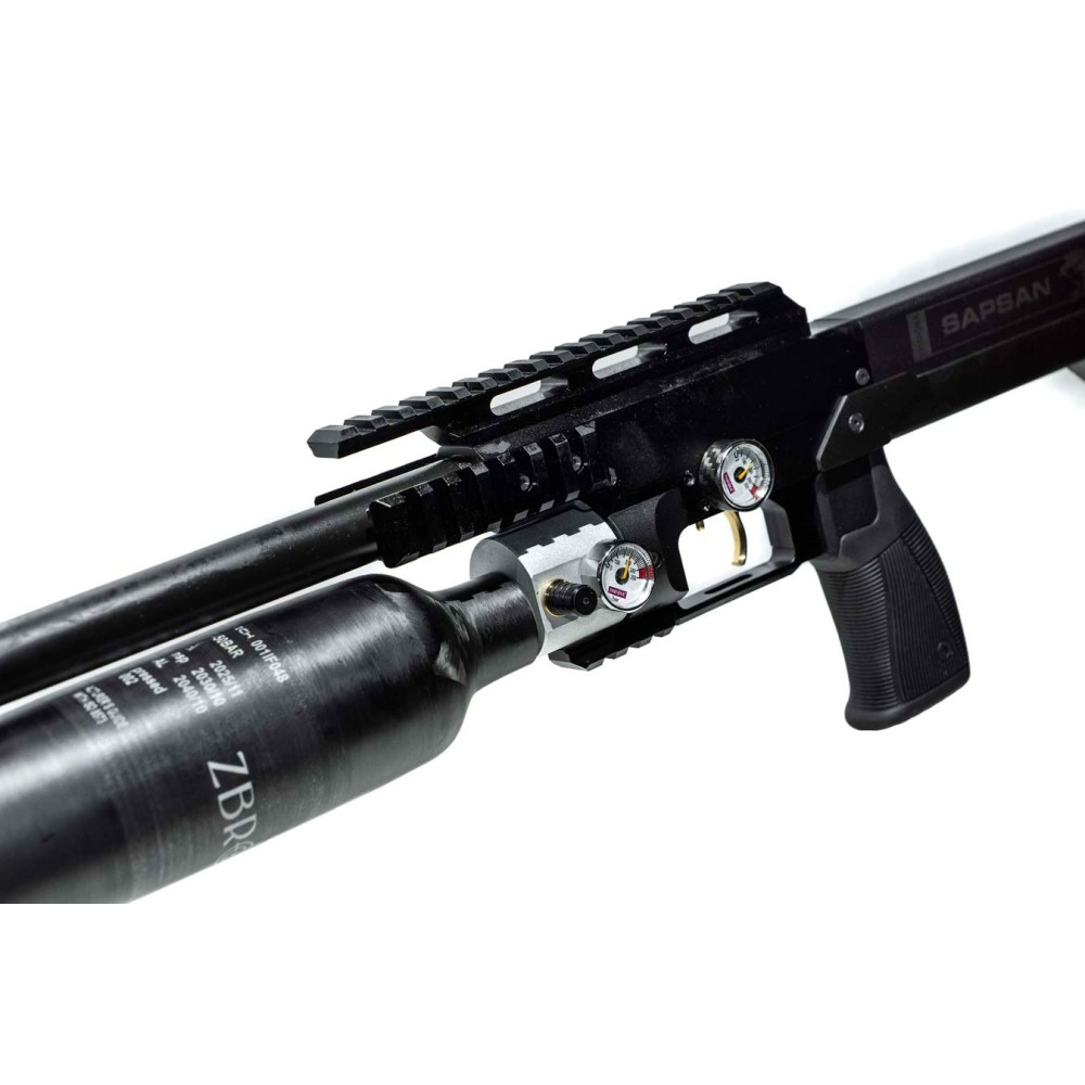 Пневматическая PCP винтовка ZBROIA Sapsan TAC-MC 550 / 700 black (Зброя Сапсан ТАК-МС черный)