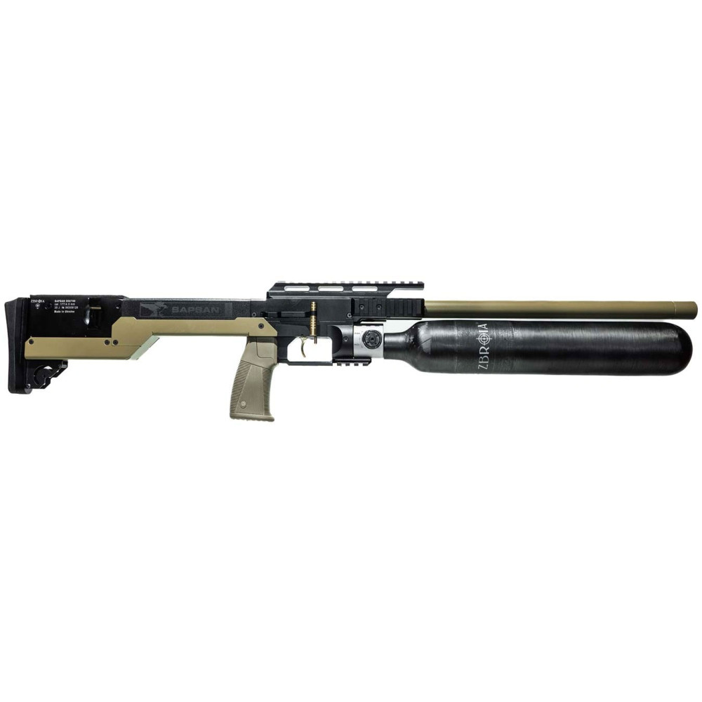 Пневматическая PCP винтовка ZBROIA Sapsan TAC-MC 550 / 700 coyote (Зброя Сапсан ТАК-МС койот)